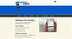 Desktop Screenshot of handylearn-projects.de