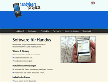 Tablet Screenshot of handylearn-projects.de